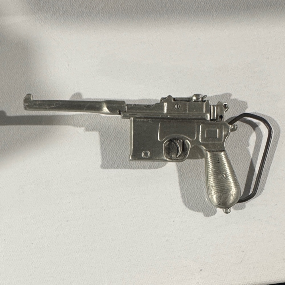 Gun Replica Belt Buckle Mauser